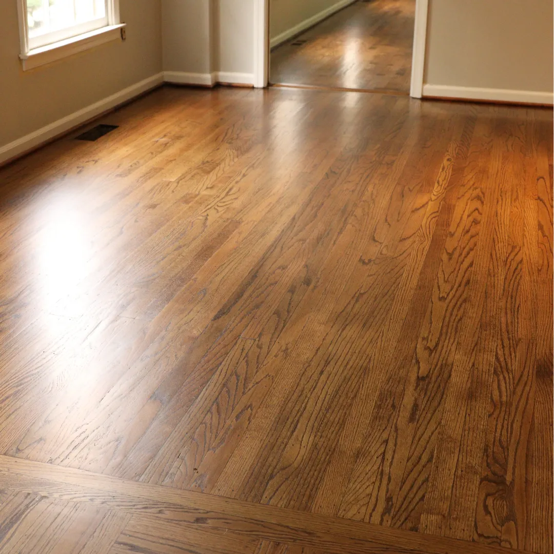 Hardwood floor service showing detailed work and clean finishing in a Pennsylvania home