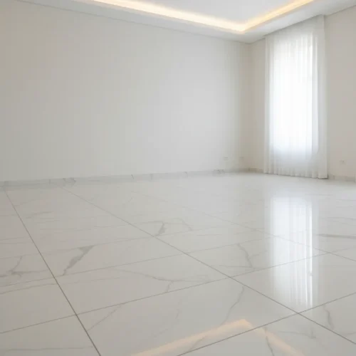 Tile Flooring Installation Tile flooring installation with elegant white ceramic finish